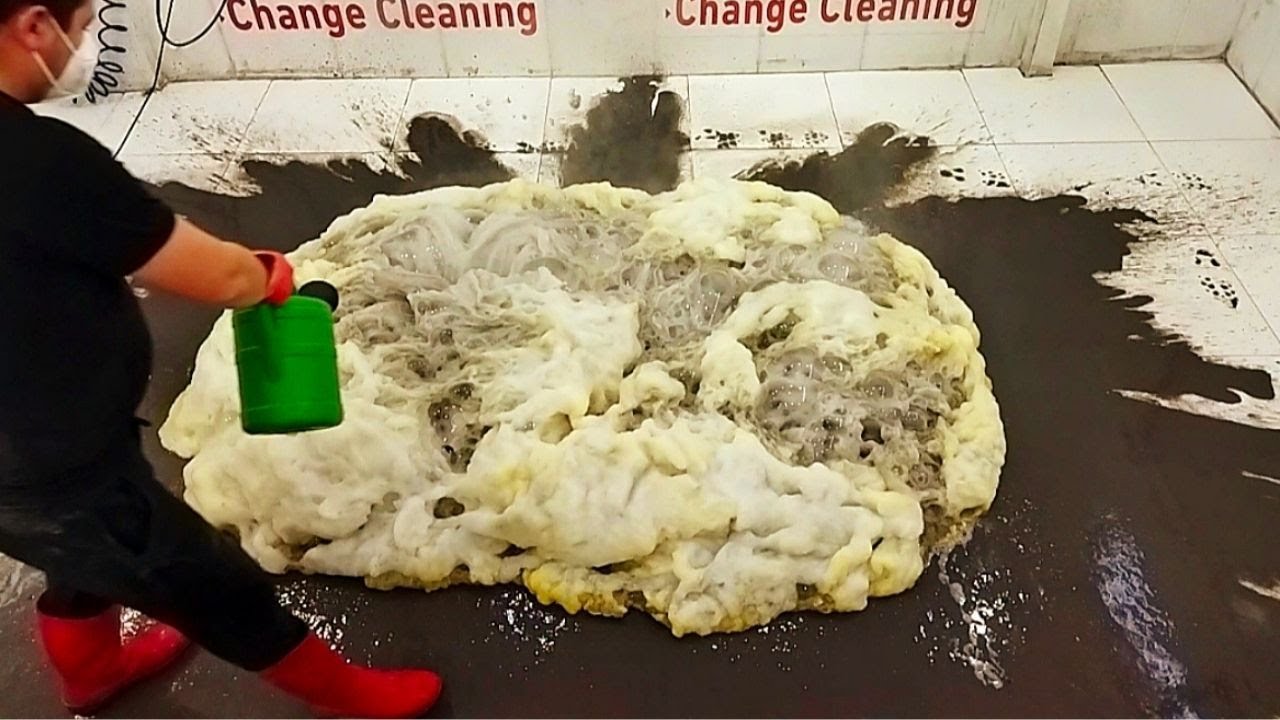 New Method! Huge Foam Dirty Carpet Cleaning ASMR Thumbnail
