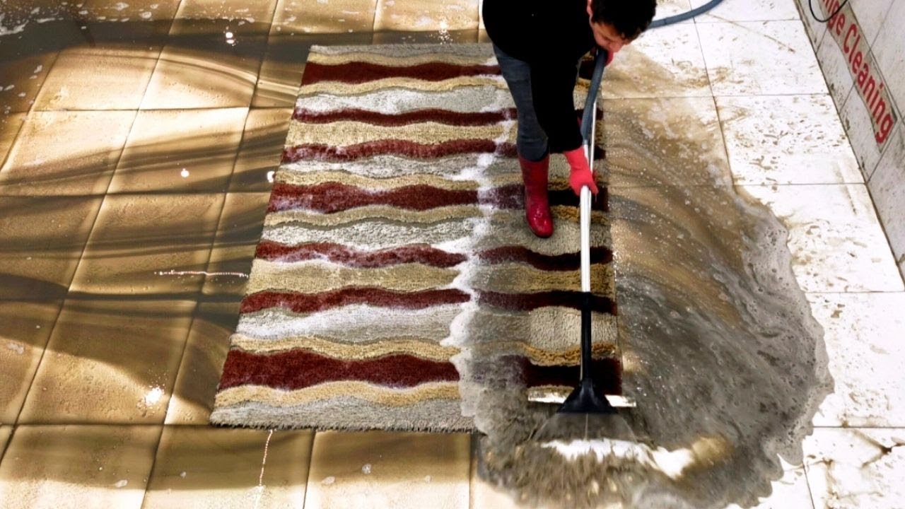 Extra Dirty Shaggy Rug Washing – Satisfying ASMR