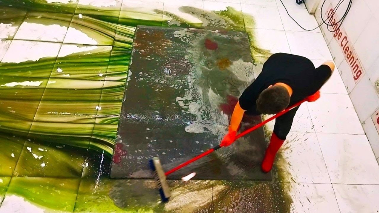 Surprisingly Green Dirty Carpet Cleaning – Satisfying ASMR Thumbnail