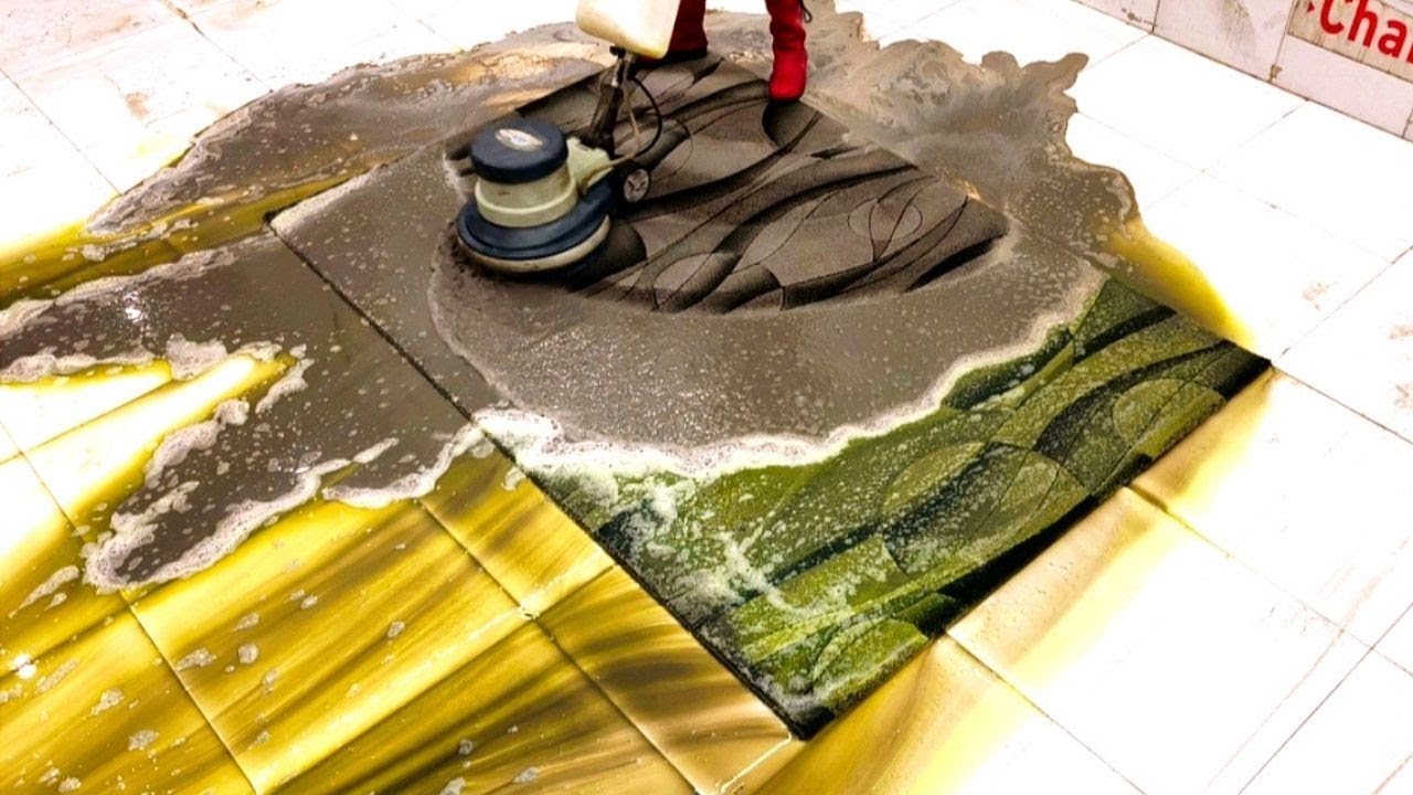 Strong Sticky Stubborn Dirty Carpet Cleaning – Satisfying ASMR