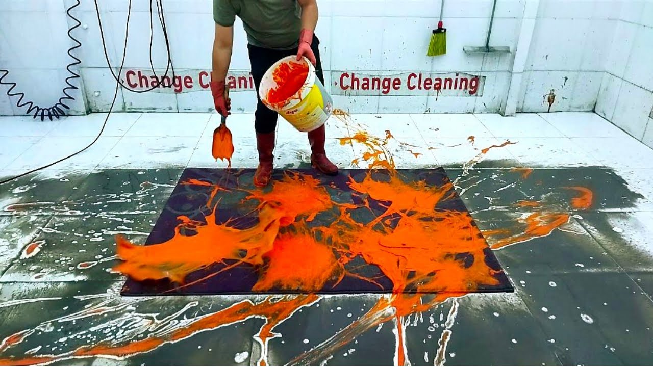 Red Super Strong Dirt Remover Experience – Carpet Cleaning ASMR