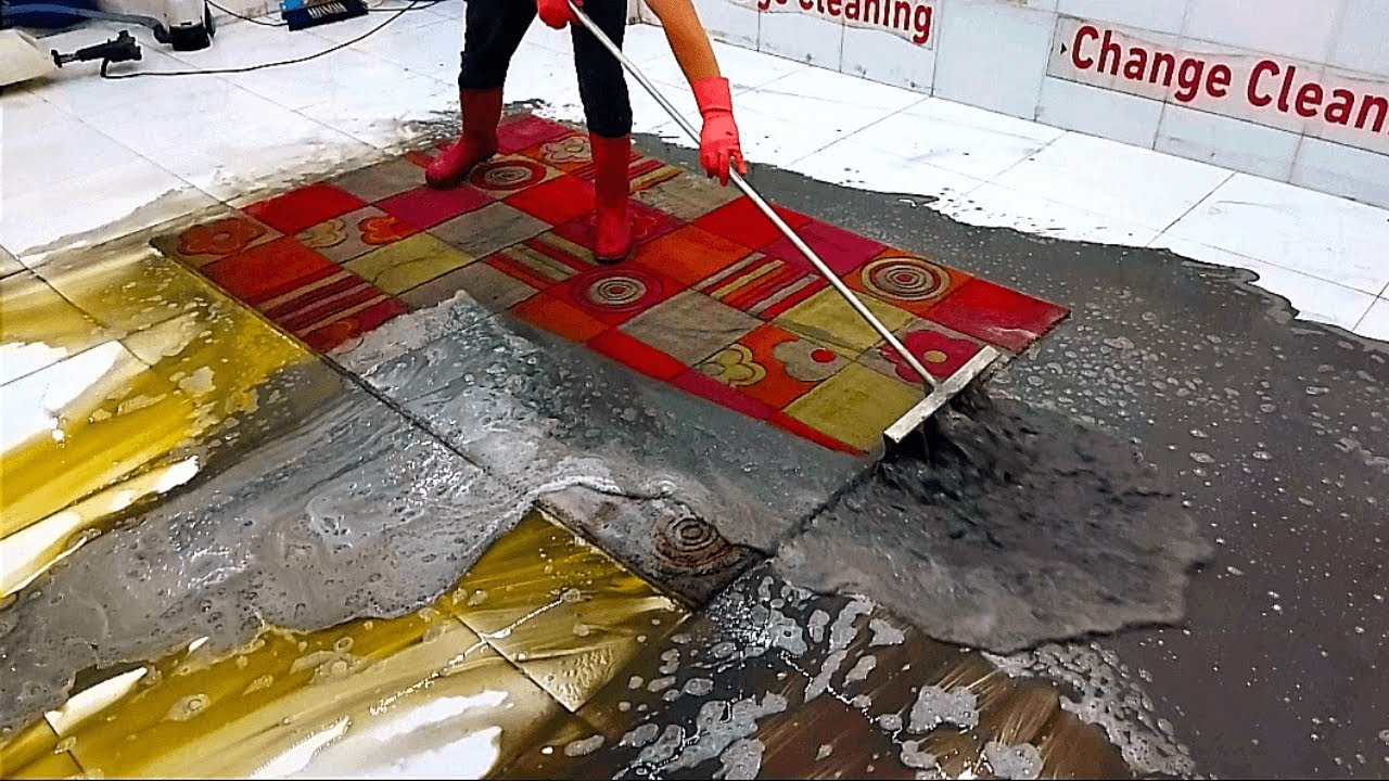 My Struggle with a Carpet with Very Old and Stubborn Dirt – Satisfying Carpet Cleaning ASMR Thumbnail