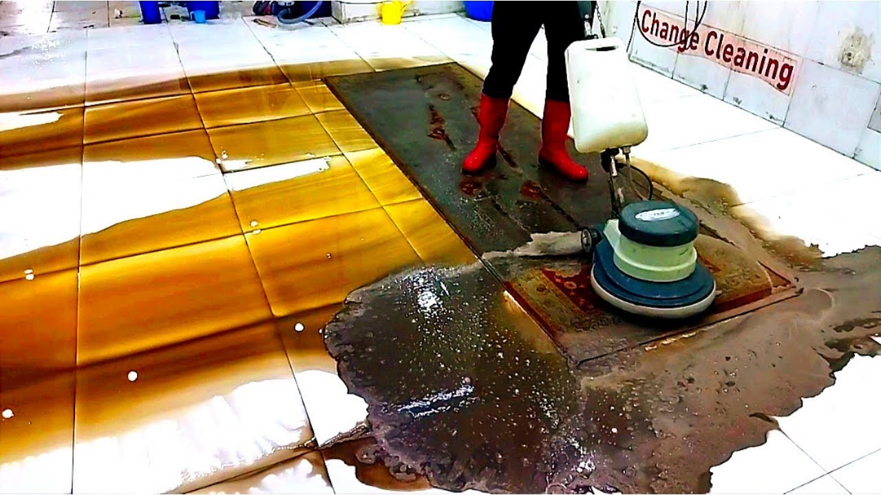 Extraordinary Beautiful Color Dirty Old Carpet Cleaning – Satisfying ASMR Thumbnail