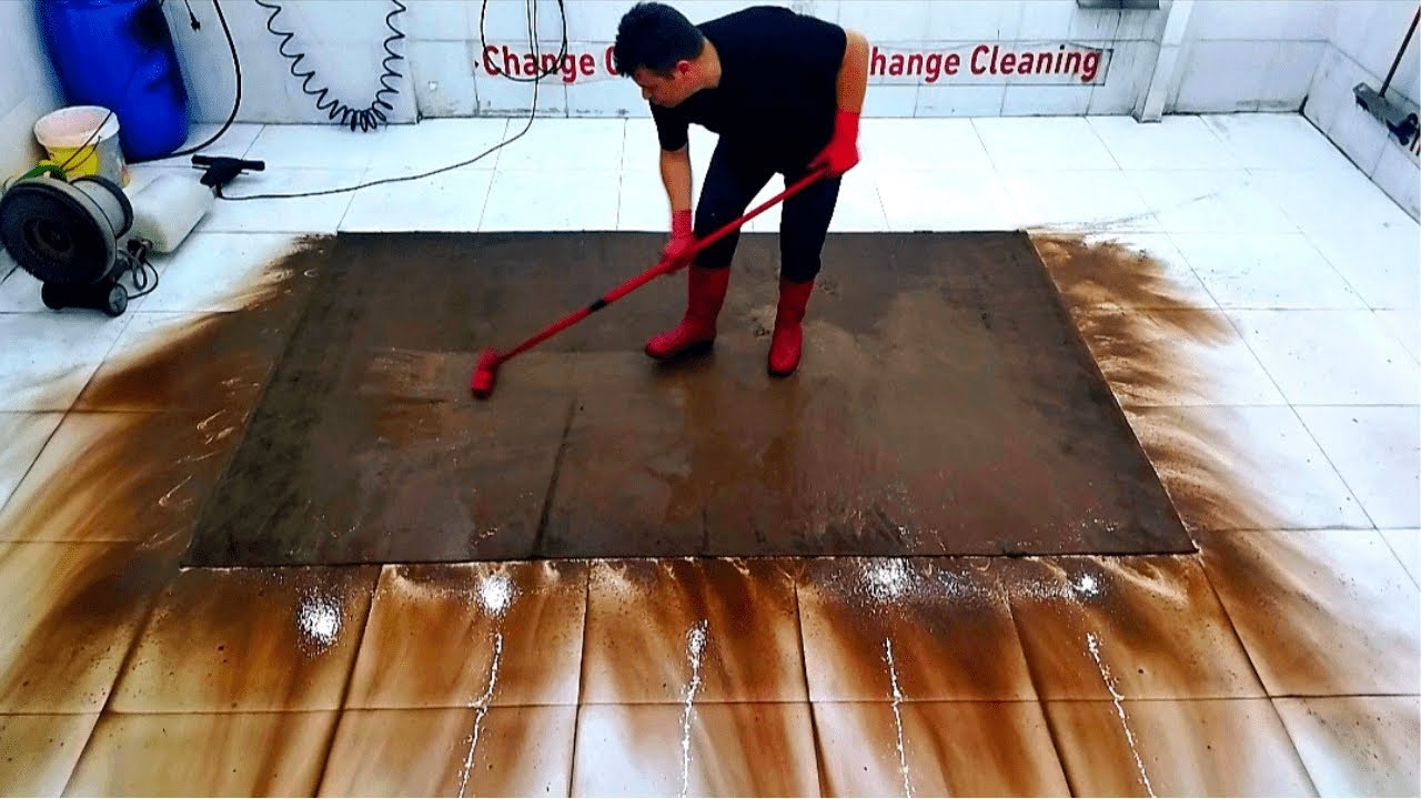 9.5 m² Valuable Dirty Persian Carpet Cleaning – Satisfying ASMR Thumbnail