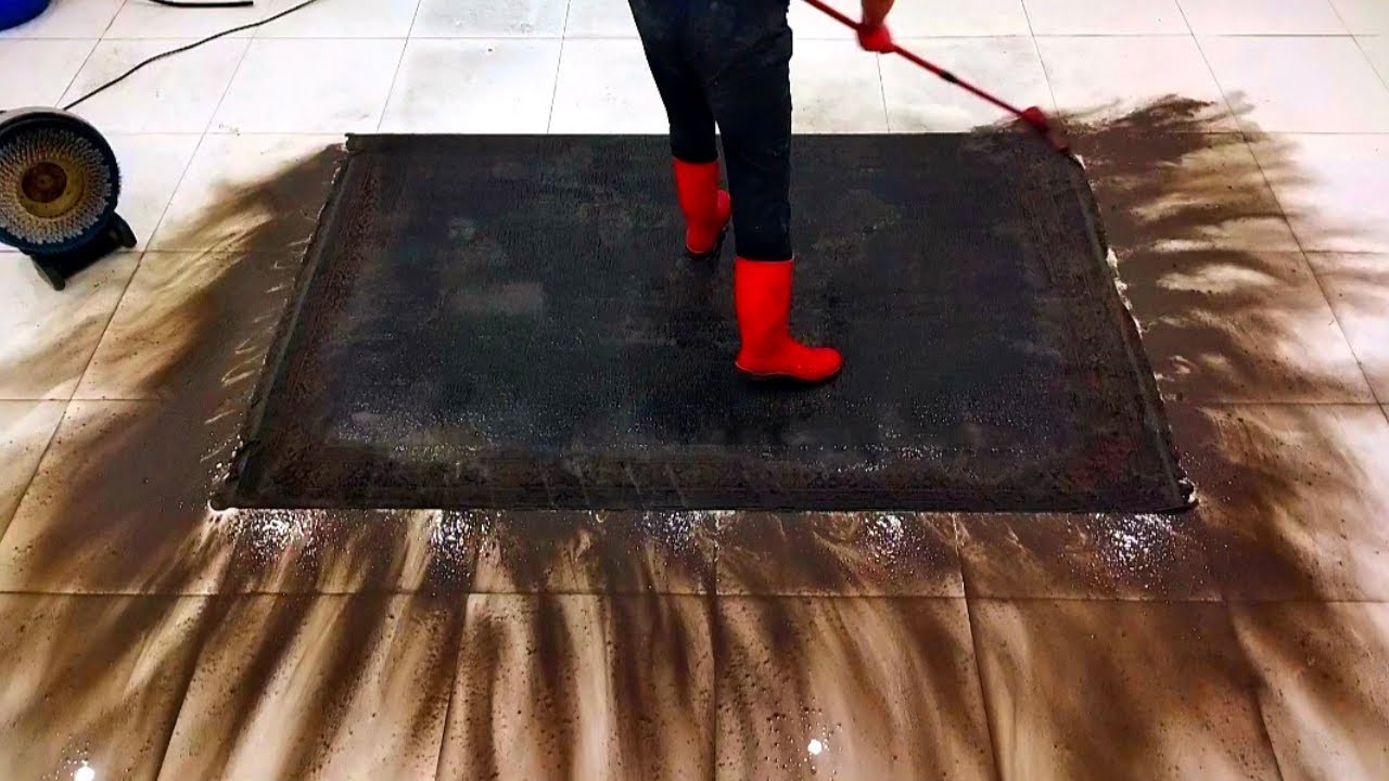 48 Year Old Turkish Carpet That Hasn't Been Washed for More Than Half a Century! – Satisfying Cleaning ASMR