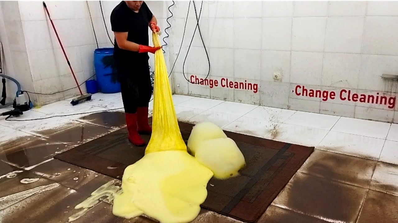 I Clean Heavily Soiled Carpets with Effective Washing Methods – Satisfying ASMR Thumbnail