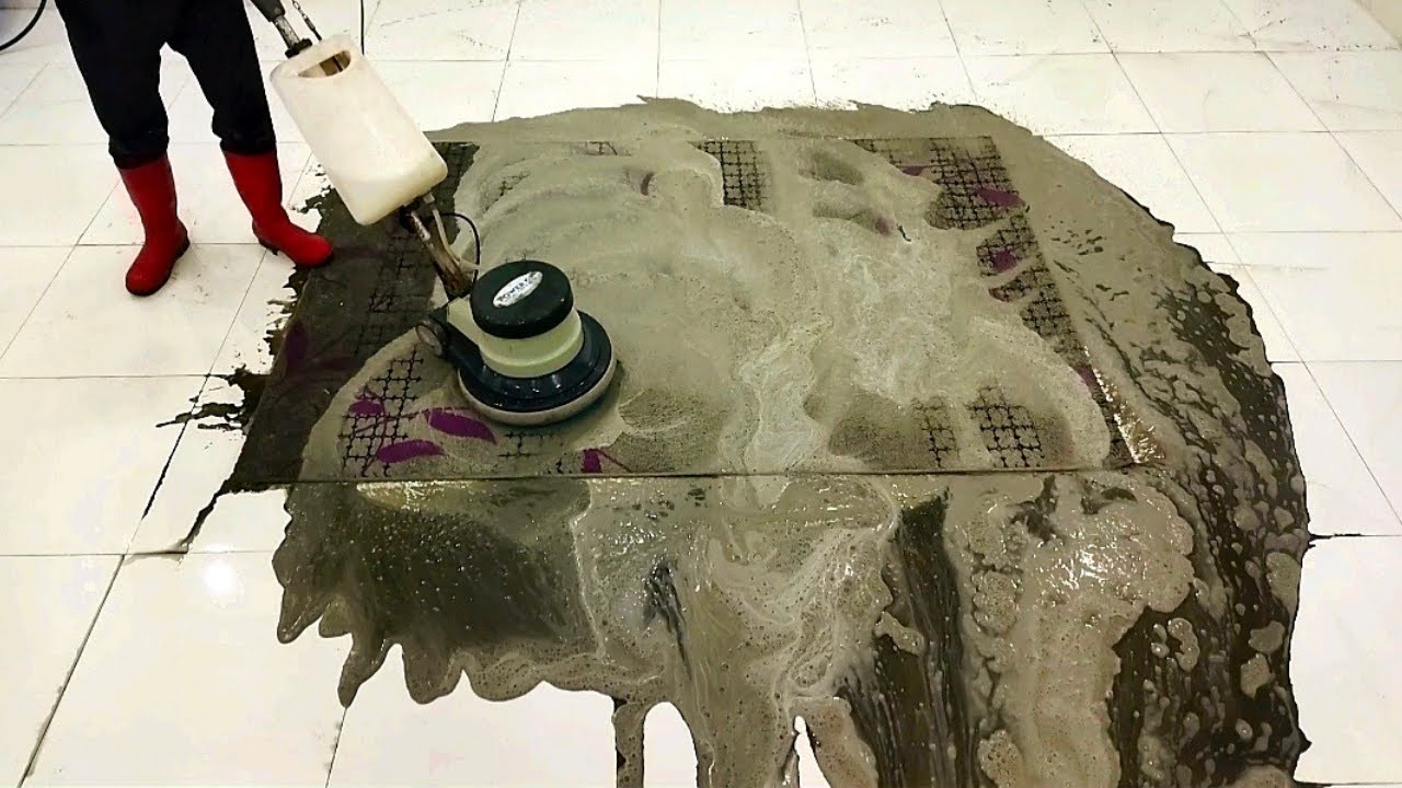 Incredibly Dark Green Dirt Carpet Cleaning – Satisfying ASMR