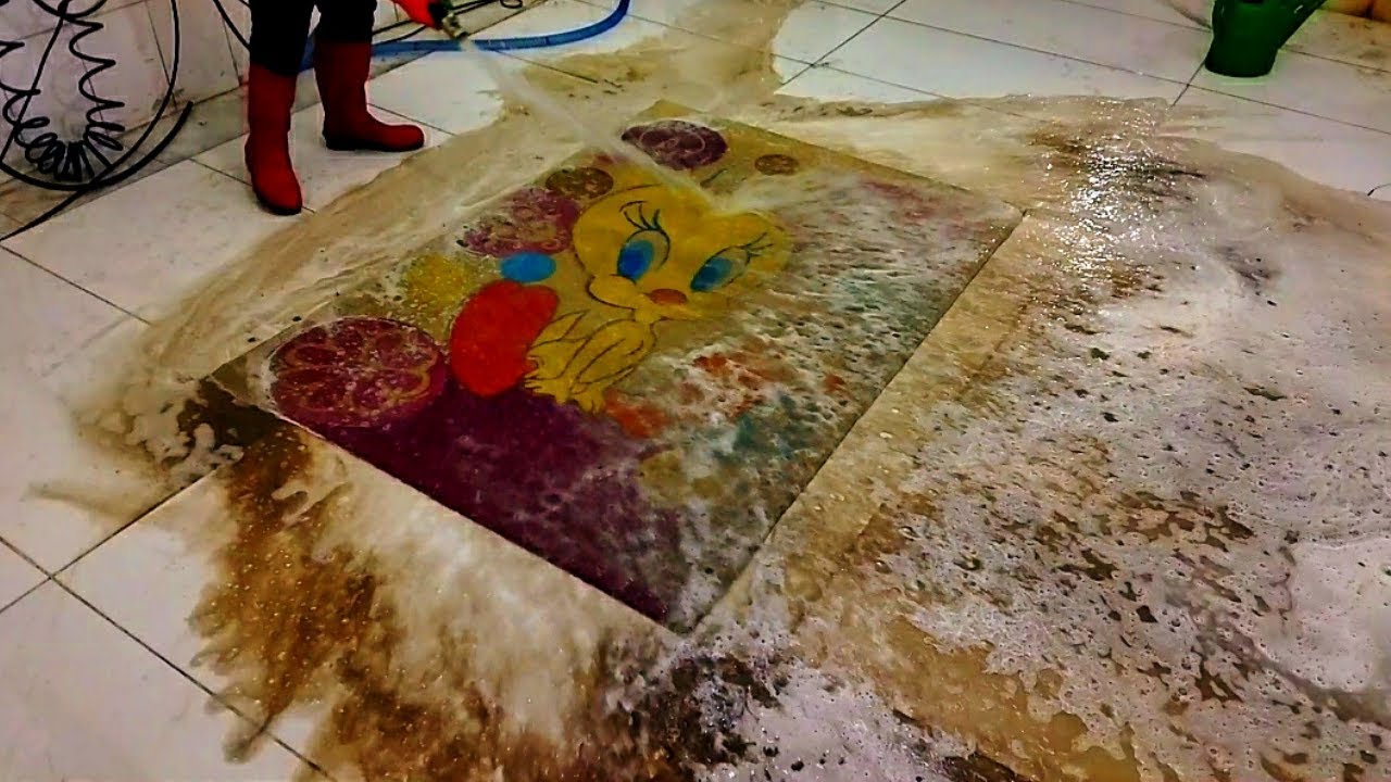 The Cutest Rug EVER! 🐥👀😼 – Satisfying Carpet Cleaning ASMR Thumbnail