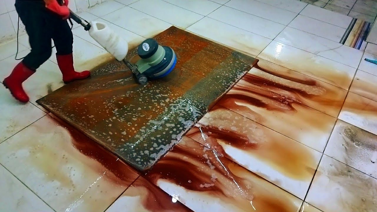 Terrible Dirty Flowing Color Carpet Cleaning – Satisfying ASMR Thumbnail